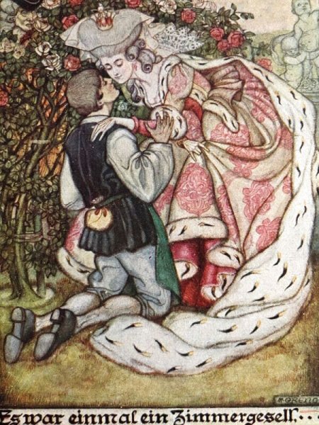 画像3: Postcard　アンティークポストカード　童話　Es war einmal ein Zimmergesell　（未使用） (3)