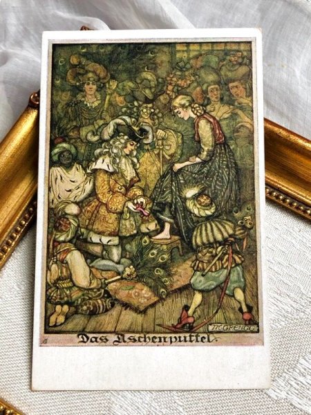 画像2: Postcard アンティークポストカード 童話 シンデレラ (未使用) (2)