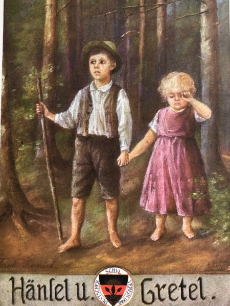 画像3: Postcard アンティークポストカード 童話 ヘンゼルとグレーテル グリム童話 (3)