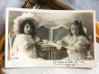 画像2: Postcard　アンティークポストカード　女の子たちのティータイム　フランス1907年 (2)