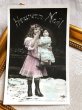 画像2: Postcard　アンティークポストカード　お人形さん女の子　フランス1908年 (2)