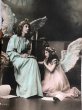 画像3: Postcard　アンティークポストカード　クリスマス　祈る天使　マンドリン　写真　アメリカ1907年 (3)