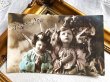 画像2: Postcard　アンティークポストカード　クリスマス　祈る天使たち　写真　フランス (2)
