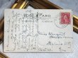 画像3: Postcard  アンティークポストカード　イースター　ヒヨコと赤ずきんちゃん風の女の子　　アメリカ1919年 (3)