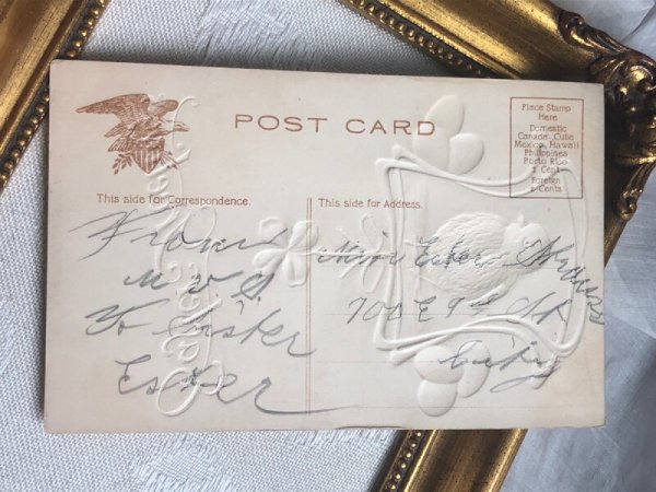 画像4: ▼SALE 500▼Postcard   アンティークポストカード イースター ヒヨコと卵 ひよこ (4)