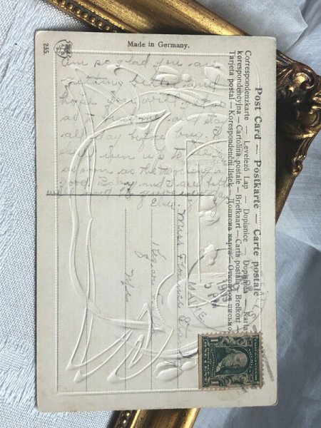 画像3: ▼SALE 500▼Postcard   アンティークポストカード イースター ヒヨコとスノードロップのお花 ひよこ (3)