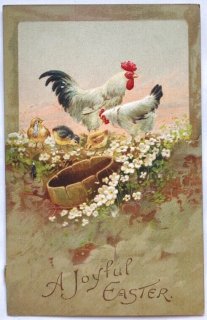 O42 北欧ヴィンテージ　アンティーク　レトロな絵葉書　ひよこ　動物 O42 北欧ヴィンテージ アンティーク レトロな絵葉書 ひよこ 動物