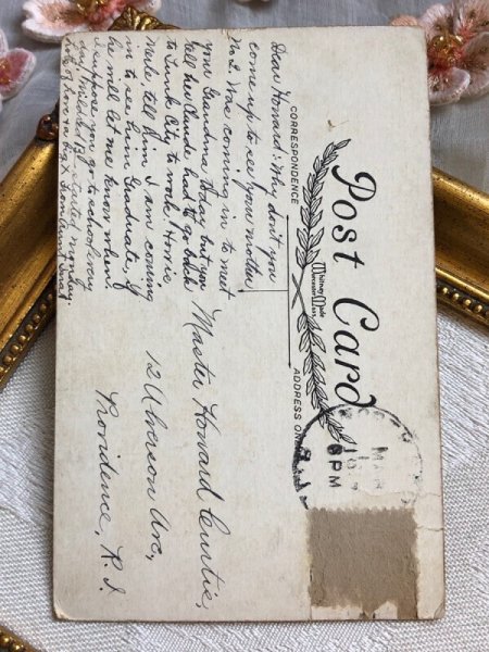 画像5: ▼SALE 500▼Postcard   アンティークポストカード イースター 卵を運ぶ女の子 ひよこ うさぎ (5)