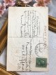 画像3: Postcard　アンティークポストカード　イースター　花束とうさぎさん　卵　スミレ　ウサギ　Ellen Clapsaddle　アメリカ1909年 (3)