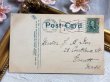 画像3: Postcard　アンティークポストカード　イースター　青い卵から生まれたウサギさん　うさぎ　アメリカ1907年 (3)