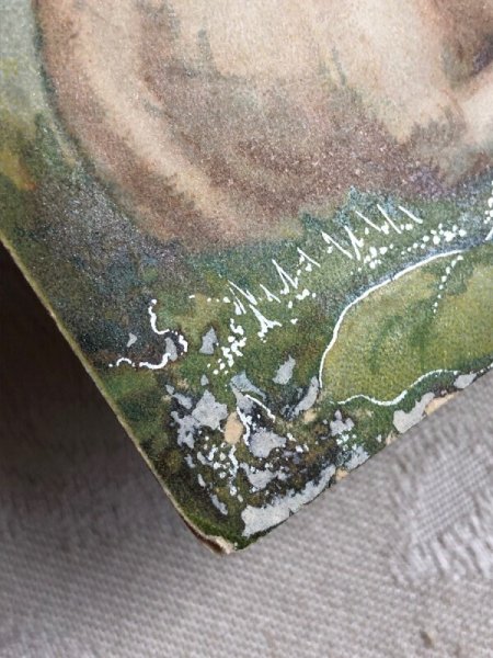 付着紙あり(白い部分)