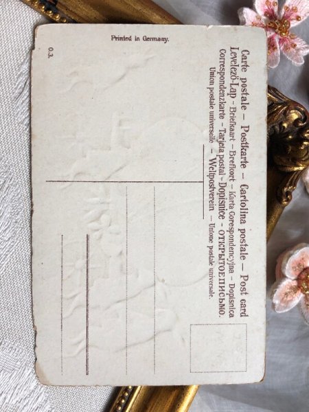 画像6: Postcard アンティークポストカード イースター 卵を運ぶウサギさん うさぎ (未使用) (6)