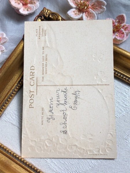 画像4: Postcard アンティークポストカード イースター ドラムを叩くウサギさん うさぎ Ellen Clapsaddle (4)