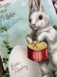 画像3: Postcard　アンティークポストカード　イースター　ドラムを叩くウサギさん　うさぎ　Ellen Clapsaddle (3)