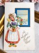 画像2: Postcard  アンティークポストカード　イースター　ヒヤシンスのお花とオランダの女の子　チューリップ (2)