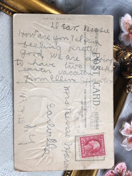 画像5: Postcard  アンティークポストカード イースター 卵から生まれてきた天使 (5)