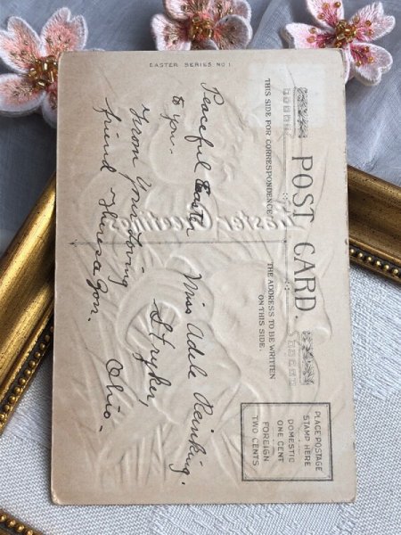 画像4: Postcard  アンティークポストカード　イースター　白百合の妖精たち　Francis Brundage (4)