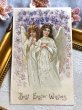 画像2: Postcard  アンティークポストカード　イースター　祈る天使　 (2)