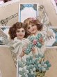 画像3: Postcard  アンティークポストカード　イースター　十字架と天使　忘れな草のお花　1915年 (3)