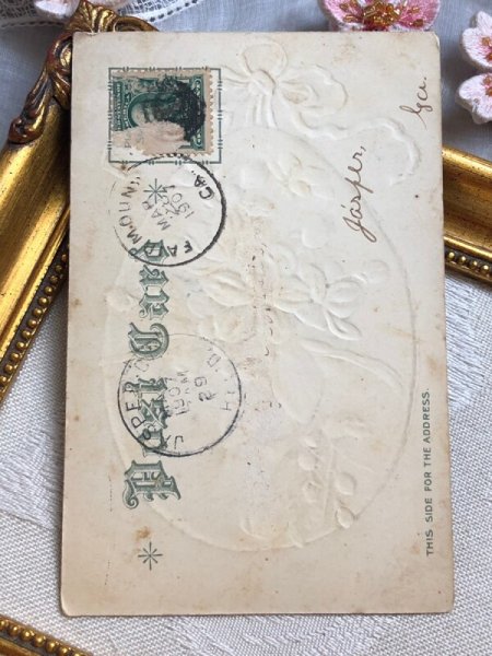 画像4: Postcard   アンティークポストカード イースター お花 卵 (4)