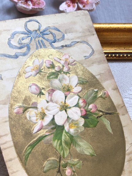 画像3: Postcard   アンティークポストカード イースター お花 卵 (3)