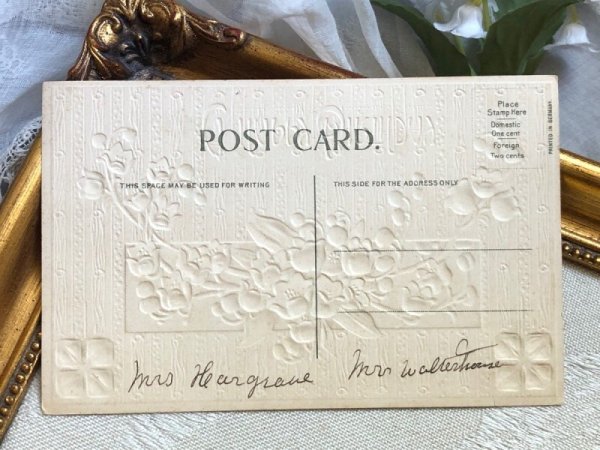 画像4: Postcard  　アンティークポストカード　スズランのお花　 (4)