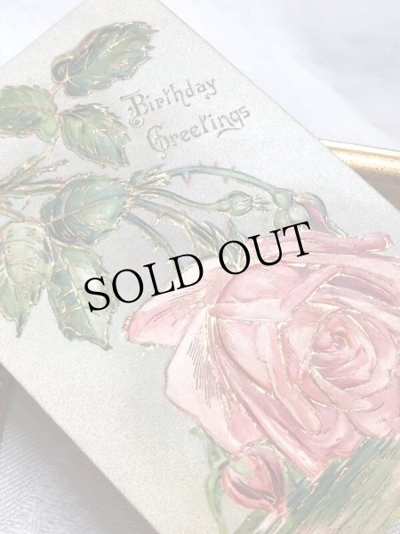 画像3: Postcard 　アンティークポストカード　薔薇のお花　アメリカ (3)