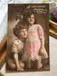 画像2: Postcard　アンティークポストカード　兄妹　写真　イギリス1922年 (2)