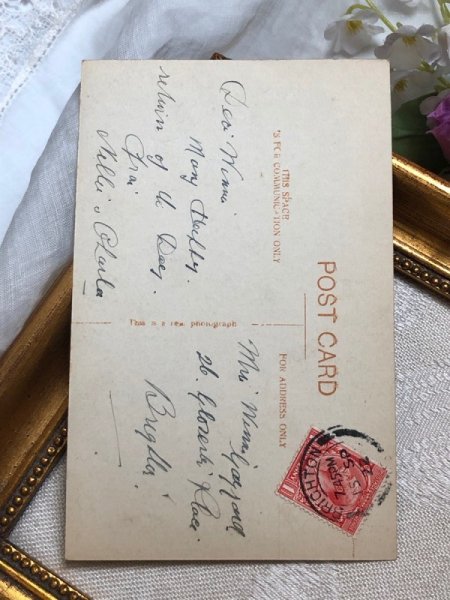 画像3: Postcard　アンティークポストカード　兄妹　写真　イギリス1922年 (3)