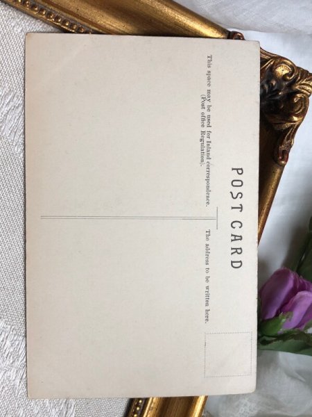 画像4: Postcard アンティークポストカード お人形さんと遊ぶ子ども達 (未使用) (4)