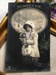 画像2: Postcard　アンティークポストカード　お人形さんと女の子　1912年 (2)