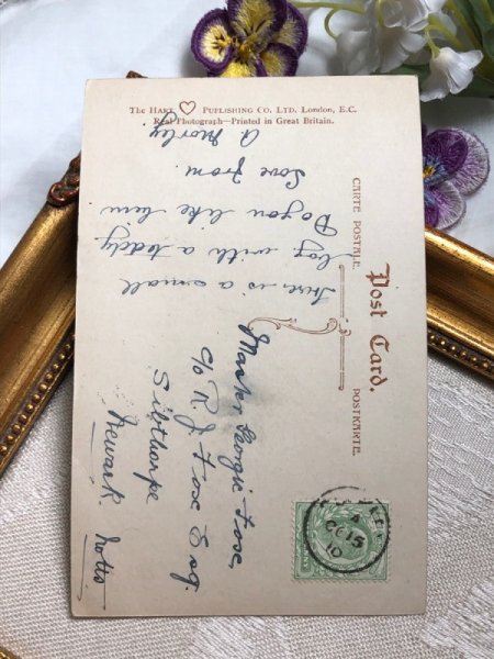 画像4: Postcard　アンティークポストカード　お人形と子ども　イギリス1910年 (4)