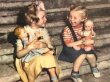 画像3: Postcard　アンティークポストカード　お人形さんと女の子たち　フィンランド1951年 (3)