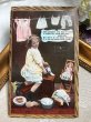画像2: Postcard　アンティークポストカード　お人形さんの洋服を洗濯する女の子 (2)