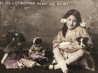 画像3: Postcard　アンティークポストカード　お人形さんと子犬を抱く女の子　イギリス (3)