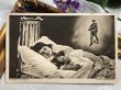 画像2: Postcard　アンティークポストカード　お人形さんと眠る女の子　（未使用） (2)
