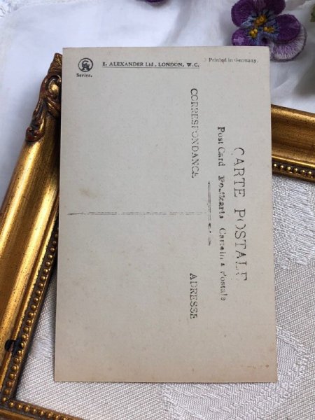 画像4: Postcard　アンティークポストカード　積み木で遊ぶ男の子　（未使用） (4)