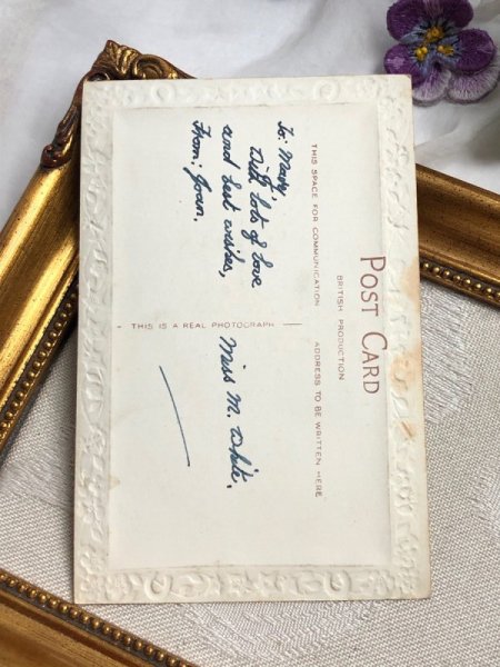 画像3: Postcard アンティークポストカード 犬のぬいぐるみと男の子  (3)