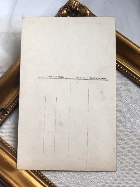 画像3: Postcard　アンティークポストカード　お勉強をする子ども達　人形　写真　（未使用） (3)