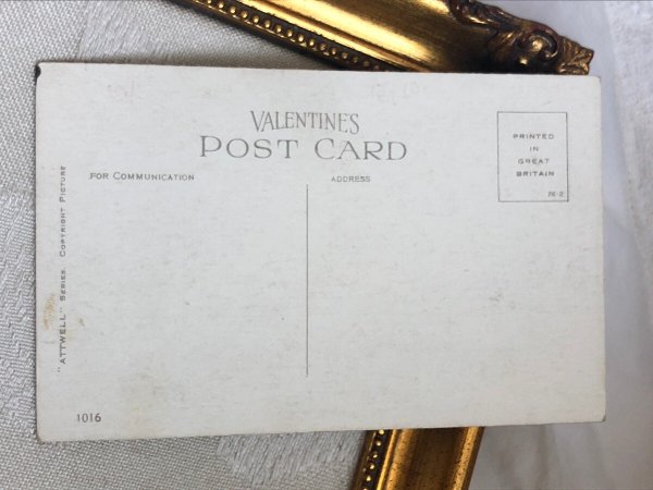 画像3: Postcard 　アンティークポストカード　ブーツの女の子と子犬　Mable Lucie Attwell　（未使用） (3)