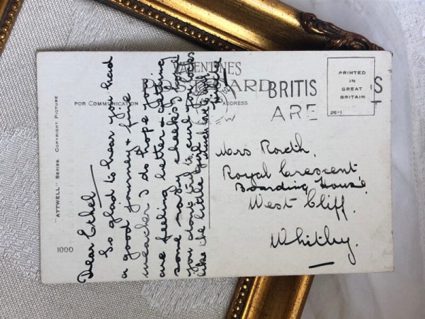 画像4: Postcard 　アンティークポストカード　How can I live without you?　髪の毛を切ってしまった女の子　Mable Lucie Attwell　 (4)