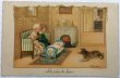 画像1: Postcard　アンティークポストカード　赤ちゃんと小さなパパとママ　ドールズウェディング　お人形　コリー　シェルティ　Pauli Ebner (1)