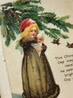 画像3: Postcard  アンティークポストカード　クリスマス　Xmas　女の子と小鳥　E.Clapsaddle  (3)