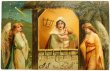 画像1: Postcard　アンティークポストカード　クリスマス　聖母子を祝福する天使　Ellen Clapsaddle　 (1)