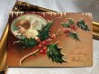 画像2: Postcard　アンティークポストカード　クリスマス　ホーリーと天使　Ellen Clapsaddle　1907年 (2)