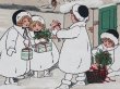 画像3: Postcard　アンティークポストカード　クリスマス　プレゼントと子豚と子ども達　Pauli Ebner　1926年 (3)