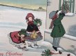 画像3: Postcard　アンティークポストカード　クリスマス　プレゼントと子ども達　Pauli Ebner　1926年 (3)
