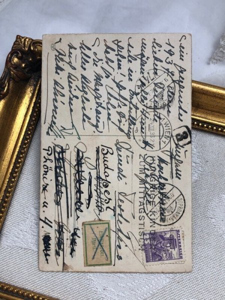 画像4: Postcard  アンティークポストカード   クリスマス プレゼントを届けにきた可愛い天使たち Lia Doring  1936年 (4)