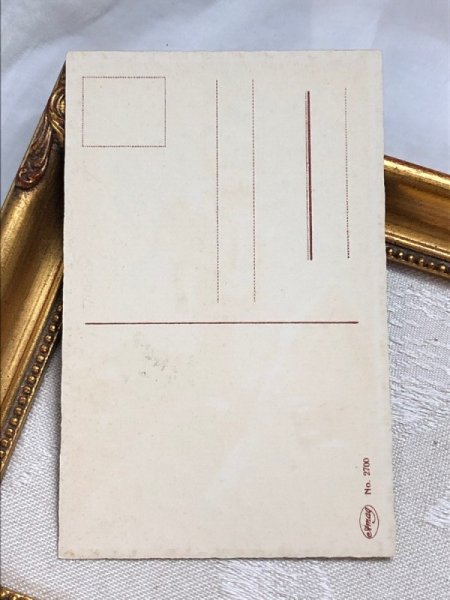 画像3: Postcard  アンティークポストカード  新年祝い 煙突の上の小さな天使  (未使用) (3)