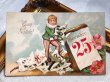 画像2: Postcard  アンティークポストカード　クリスマス　カレンダーをめくる妖精 (2)